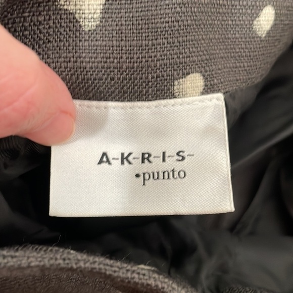 Akris Punto Wool Blend Pleated A-line Skirt Polka Dot size 4 - Picture 5 of 8